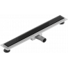 Mexen Flat MGB vonal menti lefolyó 60 cm, fekete üveg - 1026060-15