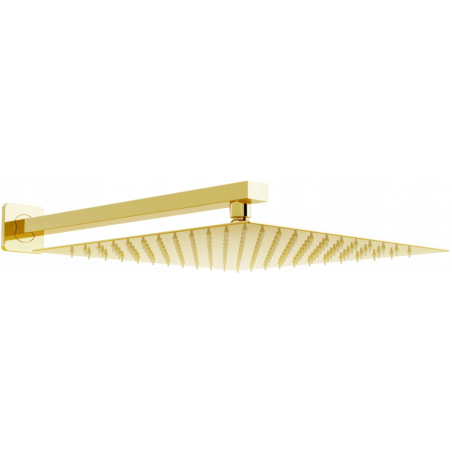 Mexen Slim pălărie de duș 30 x 30 cm cu braț de duș, auriu - 79130112-50