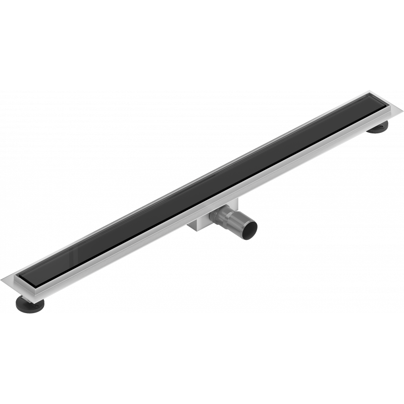 Mexen Flat MGB vonalmenti lefolyó 90 cm, fekete üveg - 1026090-15