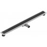 Mexen Flat MGB scurgere liniară 100 cm, Sticlă neagră - 1026100-15