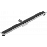 Mexen Flat MGB 100 cm-es vonalmenti lefolyó, fekete üveg - 1026100-15