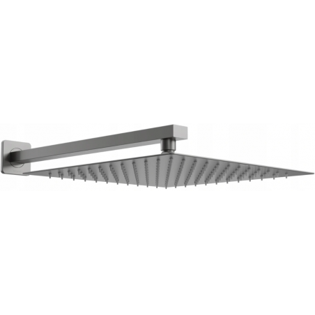 Mexen Slim duș fix 30 x 30 cm cu braț de duș, grafit - 79130112-66