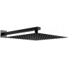 Mexen Slim pară de tip ploaie 30 x 30 cm cu braț de duș, Neagră - 79130112-70