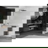 Mexen Kioto+ L perete de duș cu raft Walk-in 80 x 200 cm, transparent, gri armat - 800-080-123-66-09