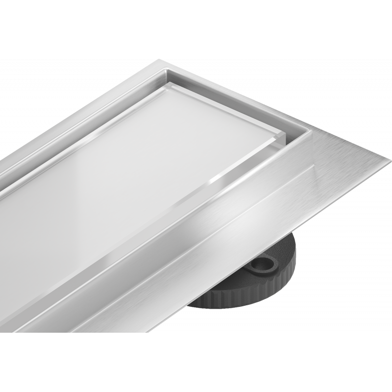 Mexen Flat MGW vonalmenti lefolyó 70 cm, fehér üveg - 1027070-15