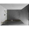Mexen Kioto+ L perete de duș cu suport Walk-in 100 x 200 cm, transparent, aurie - 800-100-123-50-09