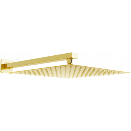 Mexen Slim esőzuhany 25 x 25 cm zuhanykarral, arany - 79125112-50