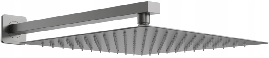 Mexen Slim pară de tip ploaie 25 x 25 cm cu braț de duș, Grafit - 79125112-66