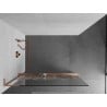 Mexen Kioto+ L perete pentru duș cu raft Walk-in 100 x 200 cm, model alb, cupru lustruit - 800-100-123-65-85
