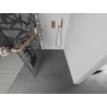 Mexen Kioto+ L perete pentru duș cu raft Walk-in 100 x 200 cm, model alb, cupru lustruit - 800-100-123-65-85