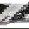 Mexen Kioto+ L perete de duș cu shelf Walk-in 110 x 200 cm, model alb, nichel periat - 800-110-123-97-85