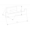 Mexen Arno cuier dublu pentru prosoape, Crom - 7020735-00