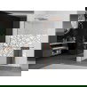 Mexen Kioto+ L panou de duş cu suport Walk-in 90 x 200 cm, model alb, aur roz - 800-090-123-60-85