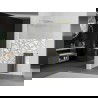Mexen Kioto+ L perete de duș cu raft Walk-in 100 x 200 cm, model alb, aurie - 800-100-123-50-85