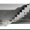 Mexen Kioto+ L perete de duș cu raft Walk-in 120 x 200 cm, model alb, aurie - 800-120-123-50-85