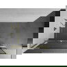 Mexen Kioto+ L perete de duș cu raft Walk-in 60 x 200 cm, model negru, finisaj aurit - 800-060-123-55-70