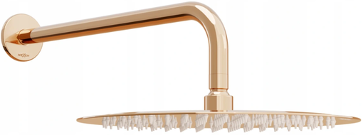 Mexen Slim pară de duș 25 cm cu braț de duș, aur roz - 79225211-60