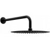 Mexen Slim pălărie de duș de 25 cm cu braț de duș, negru - 79225211-70