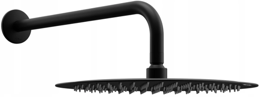 Mexen Slim 25 cm-es esőztető zuhanykarral, fekete - 79225211-70