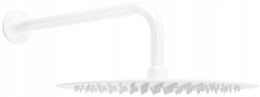 Mexen Slim pălărie de duș 30 cm cu braț de duș, albă - 79230211-20