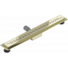 Mexen Flat M18 rigolă liniară 50 cm, auriu - 1523050-15
