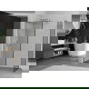 Mexen Kioto Walk-in zuhanyfal 120 x 80 cm, fekete minta, króm - 800-120-202-01-70-080