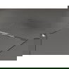 Mexen Kioto Walk-in Zuhanyzófal 100 x 90 cm, fekete minta, króm - 800-100-202-01-70-090