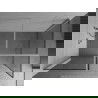 Mexen Kioto Walk-in zuhanyfal 140 x 90 cm, fekete minta, króm - 800-140-202-01-70-090