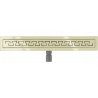 Mexen Flat M15 scurgere liniară 70 cm, Aurie - 1524070-15