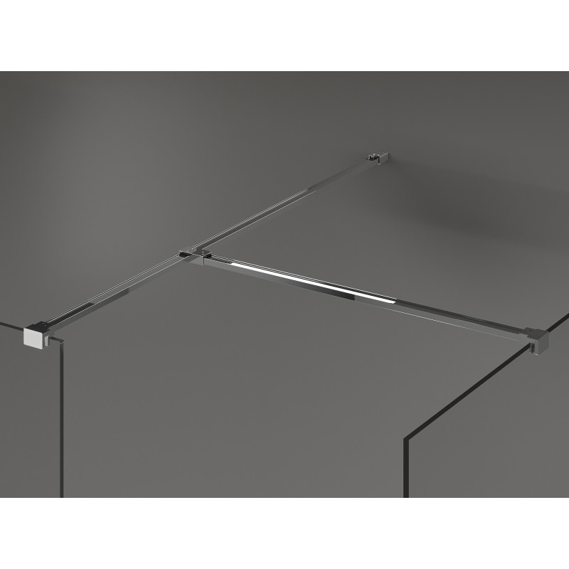 Mexen Kioto Walk-in zuhanyfal 140 x 80 cm, átlátszó, króm - 800-140-202-01-00-080