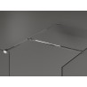 Mexen Kioto Walk-in zuhanyfal 140 x 80 cm, átlátszó, króm - 800-140-202-01-00-080