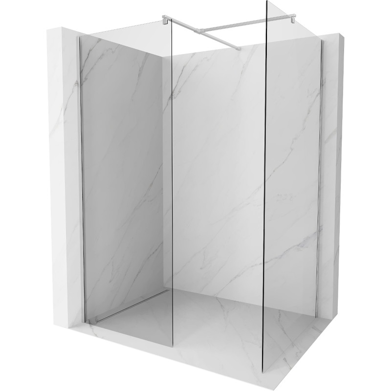 Mexen Kioto Walk-in zuhanyfal 140 x 80 cm, átlátszó, króm - 800-140-202-01-00-080