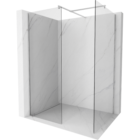 Mexen Kioto Walk-in zuhanyfal 140 x 80 cm, átlátszó, króm - 800-140-202-01-00-080