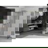 Mexen Kioto zuhanyfal Walk-in 150 x 120 cm, fekete minta, arany - 800-150-202-50-70-120