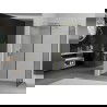 Mexen Kioto Walk-in zuhanykabin 140 x 80 cm, fekete minta, arany csiszolt - 800-140-202-55-70-080