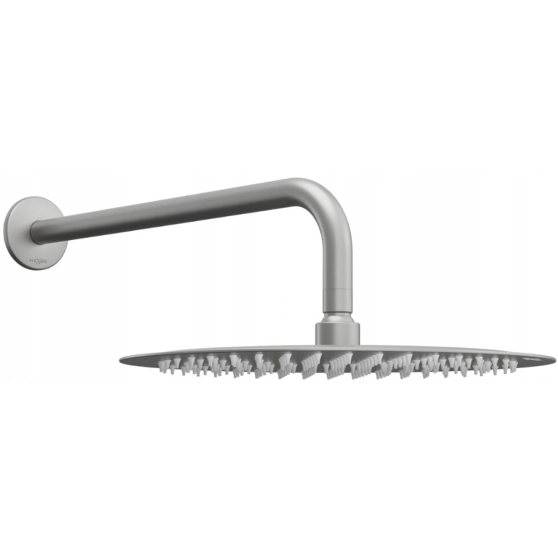Mexen Slim 30 cm-es zuhanyfej zuhanykarral, szálcsiszolt szürke - 79230211-66