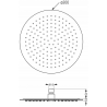 Mexen Slim pară de tip ploaie 30 cm cu braț de duș, Neagră - 79230211-70