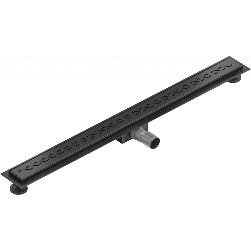 Mexen Flat M18 vonalmenti lefolyó 80 cm, fekete - 1723080-15