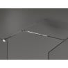 Mexen Kioto paravan de duș Walk-in 170 x 115 cm, transparent, crom - 800-170-202-01-00-115