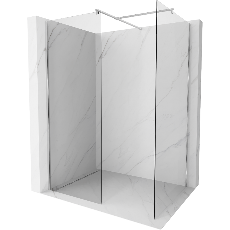 Mexen Kioto paravan de duș Walk-in 170 x 115 cm, transparent, crom - 800-170-202-01-00-115