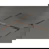 Mexen Kioto Walk-in zuhanyfal 150 x 90 cm, fekete minta, rózsaarany - 800-150-202-60-70-090