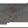 Mexen Kioto Walk-in zuhanyfal 70 x 70 cm, fekete minta, csiszolt réz - 800-070-202-65-70-070