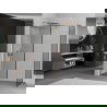 Mexen Kioto Walk-in zuhanyfal 110 x 70 cm, fekete minta, matt bronz - 800-110-202-65-70-070