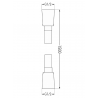 Mexen Cube DR02 set de duș încastrat z pară de tip ploaie 30 cm, Crom - 77502DR0230-00
