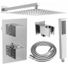 Mexen Cube DR02 set de duș încastrat z pară de tip ploaie 30 cm, Crom - 77502DR0230-00