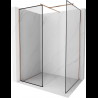 Mexen Kioto perete de duș Walk-in 140 x 120 cm, model negru, cupru periat - 800-140-202-65-70-120