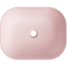 Mexen Rosa chiuvetă pe blat 50 x 40 cm, Roz mat - 21095044
