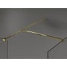 Mexen Kioto panou de duș Walk-in 140 x 80 cm, transparent, aurit - 800-140-202-50-00-080