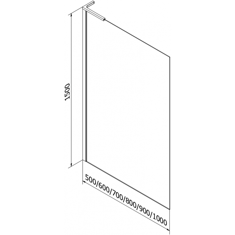 Mexen Next L paravan pentru cadă, cu 1 aripă, 90 x 150 cm, grilaj negru, gri închis periat - 895-090-000-03-77-66