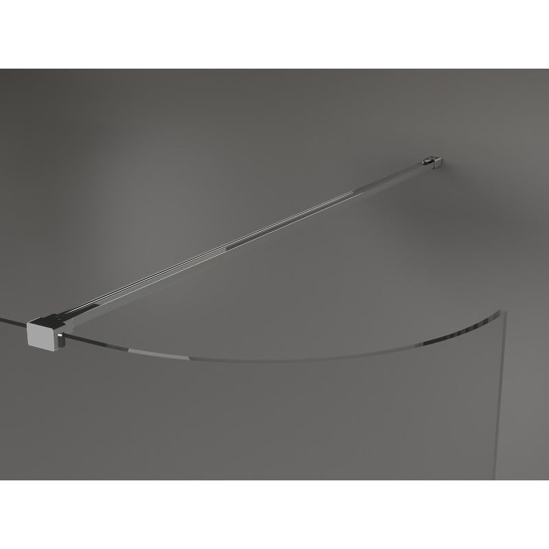 Mexen Kioto-R Lekerekített Walk-in zuhanyfal 90 x 200 cm, átlátszó 8 mm, króm - 800-090-101-01-06